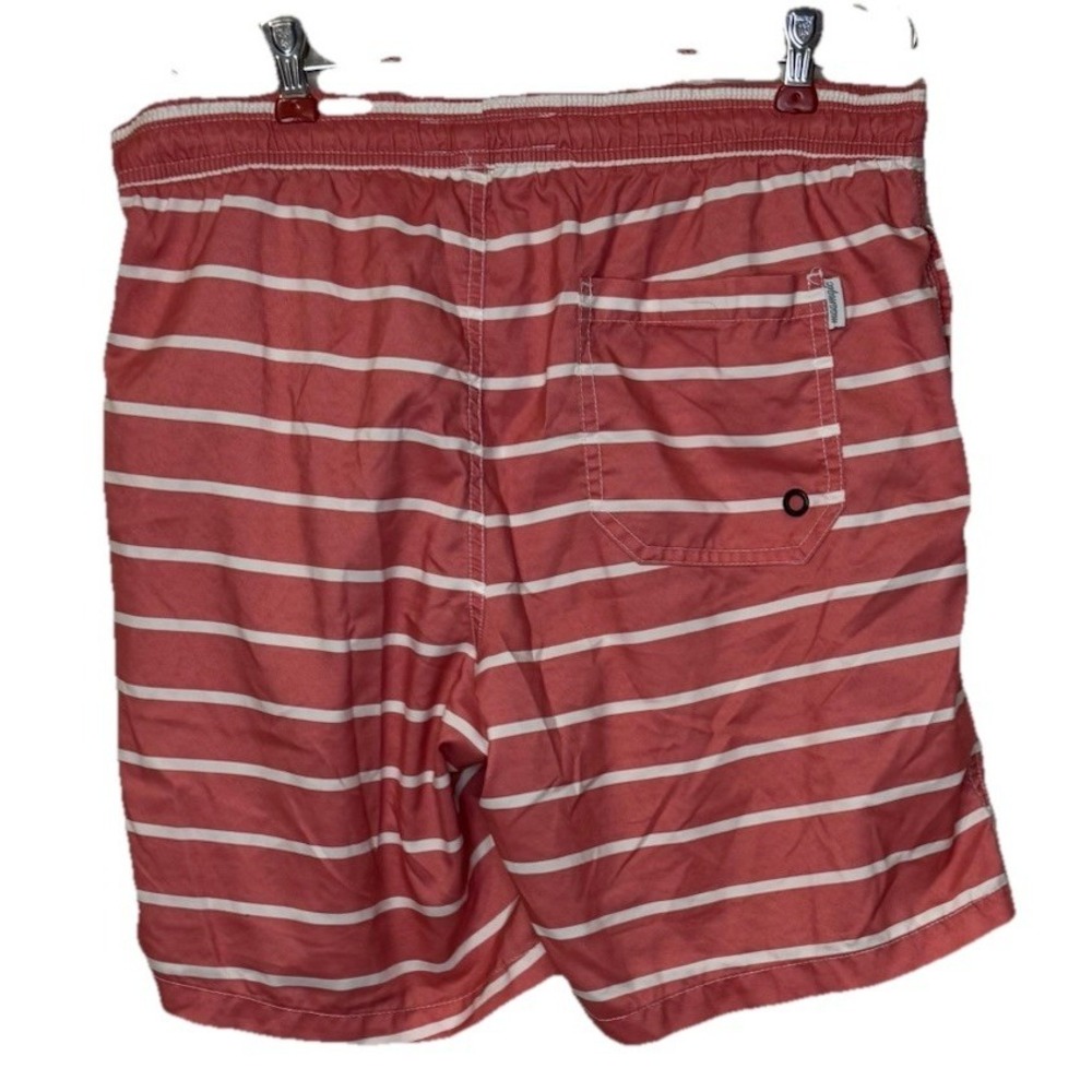 Maamgic Men's Trunk Shorts Swimwear Beach Striped Drawstring Pockets Medium - Picture 5 of 8